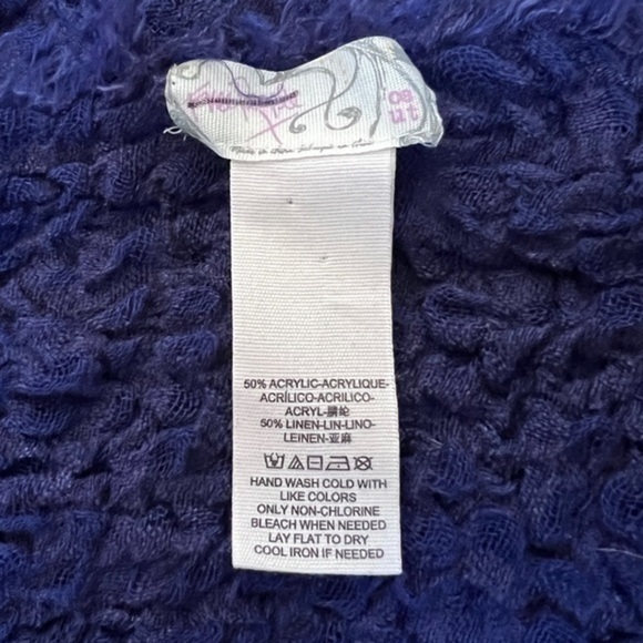 Free People Long Weekend Waffle Scarf One Size - Picture 9 of 9